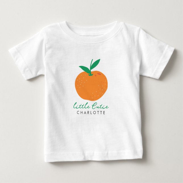 Little Cutie Orange Baby Toddler T-shirt (Front)