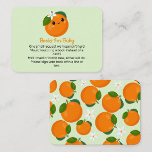  Little Cutie Orange Books for Baby Enclosure Card