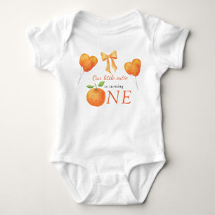 Little Cutie Orange Citrus 1st Birthday Baby Bodysuit