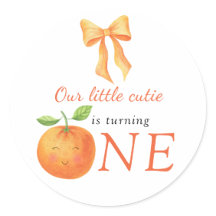 Little Cutie Orange Citrus 1st Birthday
