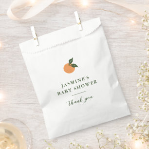 Little Cutie Orange Citrus Baby Shower Favour Bags