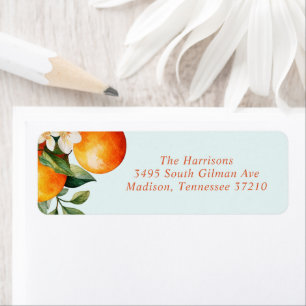 Little Cutie Orange Clementine Baby Shower Address