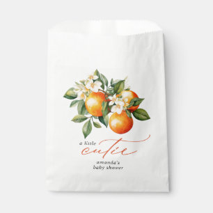 Little Cutie Orange Clementine Baby Shower Favor Favour Bags