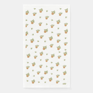 Little Cutie Orange Guest Towel Napkin