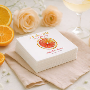 Little Cutie Orange Slice Baby Shower  Napkin