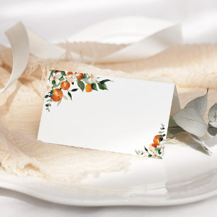 Little cutie oranges place card