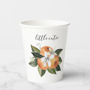 Little Cutie Paper Cups Citrus Baby Shower