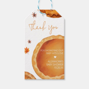 Little Cutie Pie Autumn Baby Shower Favour Tags
