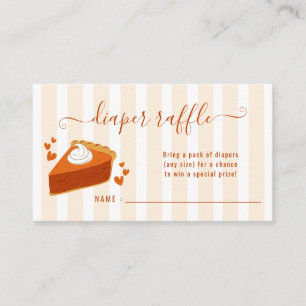 Little Cutie Pie Baby Shower Diaper Raffle Enclosure Card