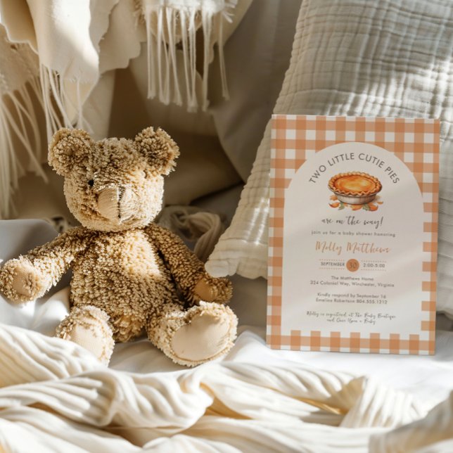 Little Cutie Pie Baby Shower Invitation  Postcard (Creator Uploaded)