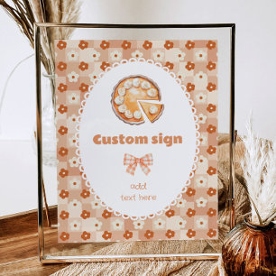 Little Cutie pie Birthday editable Custom Poster