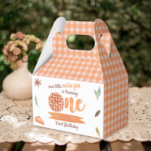 Little Cutie Pie Fall 1st Birthday Favour Box