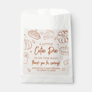 Little Cutie Pie Fall Baby Shower Favour Bags