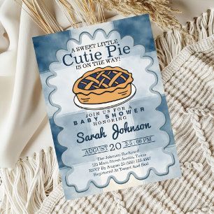Little Cutie Pie Fall Baby Shower Invitation