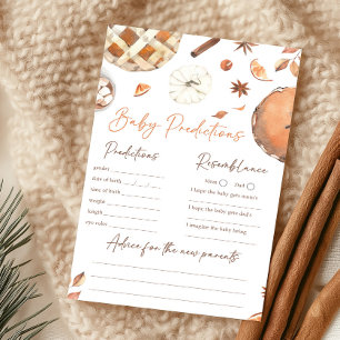 Little Cutie Pie Fall Pumpkin Prediction Game