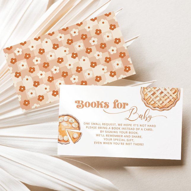 Little Cutie Pie Floral Books for baby ticket Enclosure Card (Creator Uploaded)