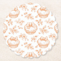Little Cutie Pie Floral Toile de jouy Baby shower