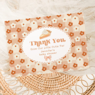 Little cutie Pie gender neutral baby shower Thank You Card