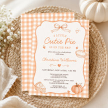 Little Cutie Pie Gingham Baby Shower