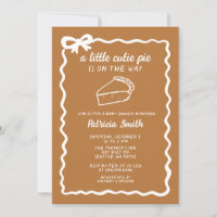 Little Cutie Pie hand draw doodle Fall Baby Shower