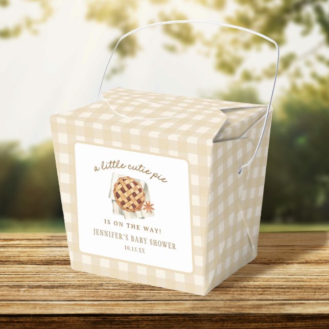 Little Cutie Pie Is On The Way Baby Shower Favour Box (Creator Uploaded)