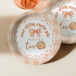 Little cutie Pie is turning Two 2nd birthday Paper Plate<br><div class="desc">Little cutie Pie is turning Two 2nd birthday Paper Plates 
Matching items available.</div>