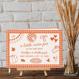 Little Cutie Pie On The Way! Fall Baby Shower Guest Book