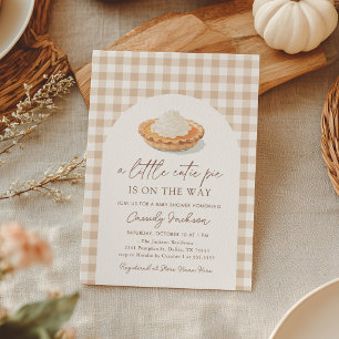 Little Cutie Pie on the Way Fall Baby Shower Invitation
