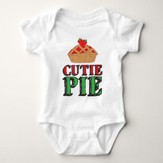 Little Cutie Pie Sweet Stuff Strawberry Cutiepies Baby Bodysuit (Front)