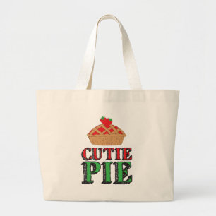 Little Cutie Pie Sweet Stuff Strawberry Cutiepies Large Tote Bag