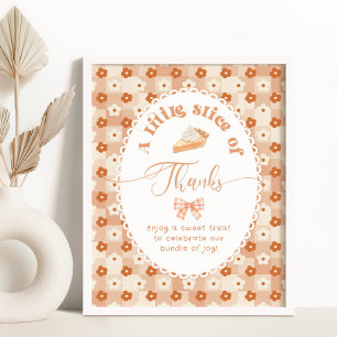 Little Cutie Pie Sweet thank you Poster