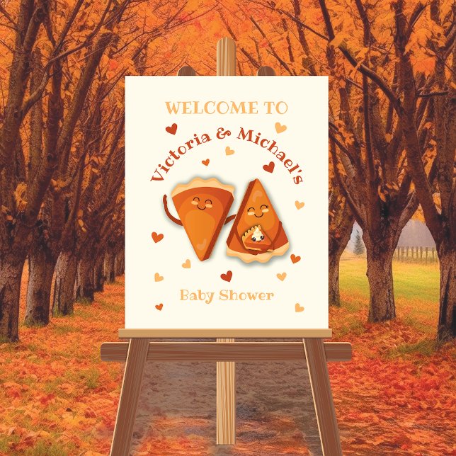 Little cutie Pumpkin Pie Autumn Baby shower  Poster (Creator Uploaded)