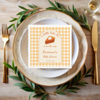 Little cutie pumpkin pie gingham baby shower