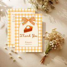 Little cutie pumpkin pie gingham baby shower