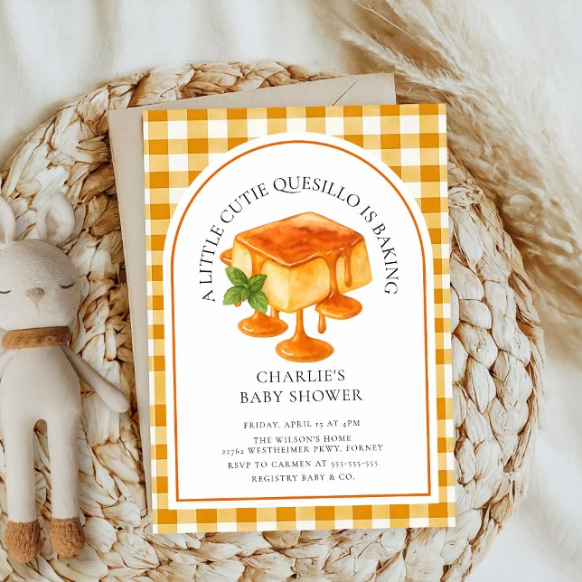 Little Cutie quesillo Fall Baby Shower Invitation (Creator Uploaded)