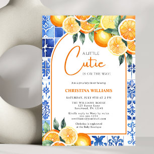 Little Cutie Summer Gender Neutral Baby Shower Invitation