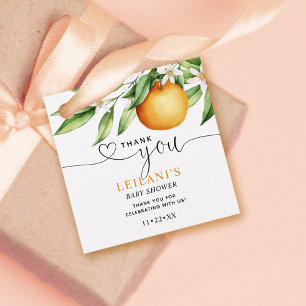 Little Cutie Thank You Baby Shower Favour Tags