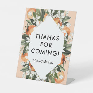 Little Cutie Themed Thank You Favours Sign