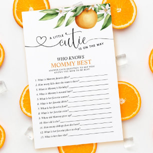 Little Cutie Who Knows Mum Best Baby Shower