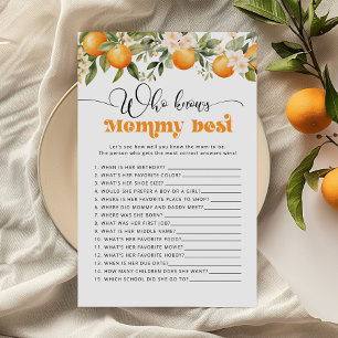 Little cutie Who knows mummy best shower game