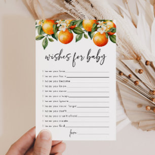 Little Cutie Wishes for Baby Citrus Orange Advice
