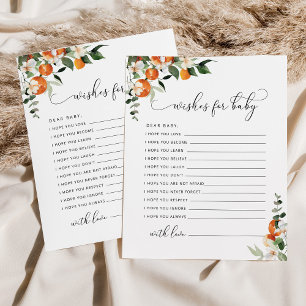 Little cutie wishes for the baby card