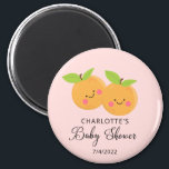 Little Cuties Baby Shower Magnet<br><div class="desc">Little cuties are on the way baby shower design featuring adorable little clementine oranges set on a light pink background.  Visit our shop to view our adorable little cuties design collection.</div>