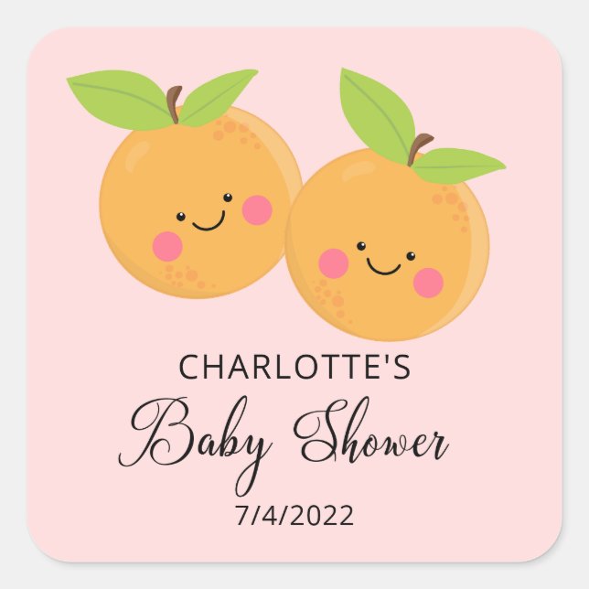 Little Cuties Baby Shower Square Sticker (Front)