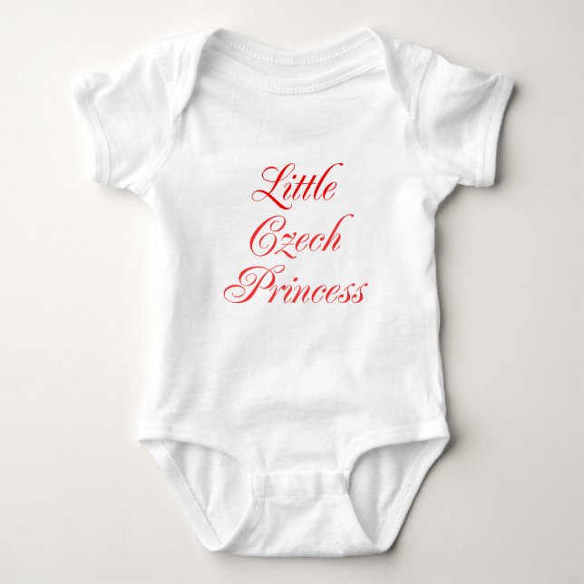 Little Czech Princess Baby Bodysuit (Front)