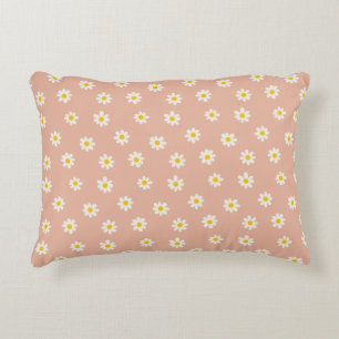 Little Daisies - dusty apricot Decorative Cushion