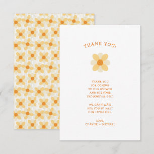 Little Daisy baby shower thank you note Card