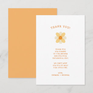 Little Daisy baby shower thank you note Card