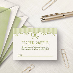Little Daisy Diaper Raffle Enclosure Card