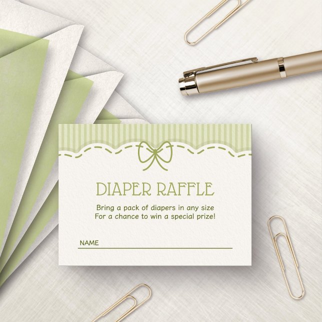 Little Daisy Diaper Raffle Enclosure Card (Creator Uploaded)